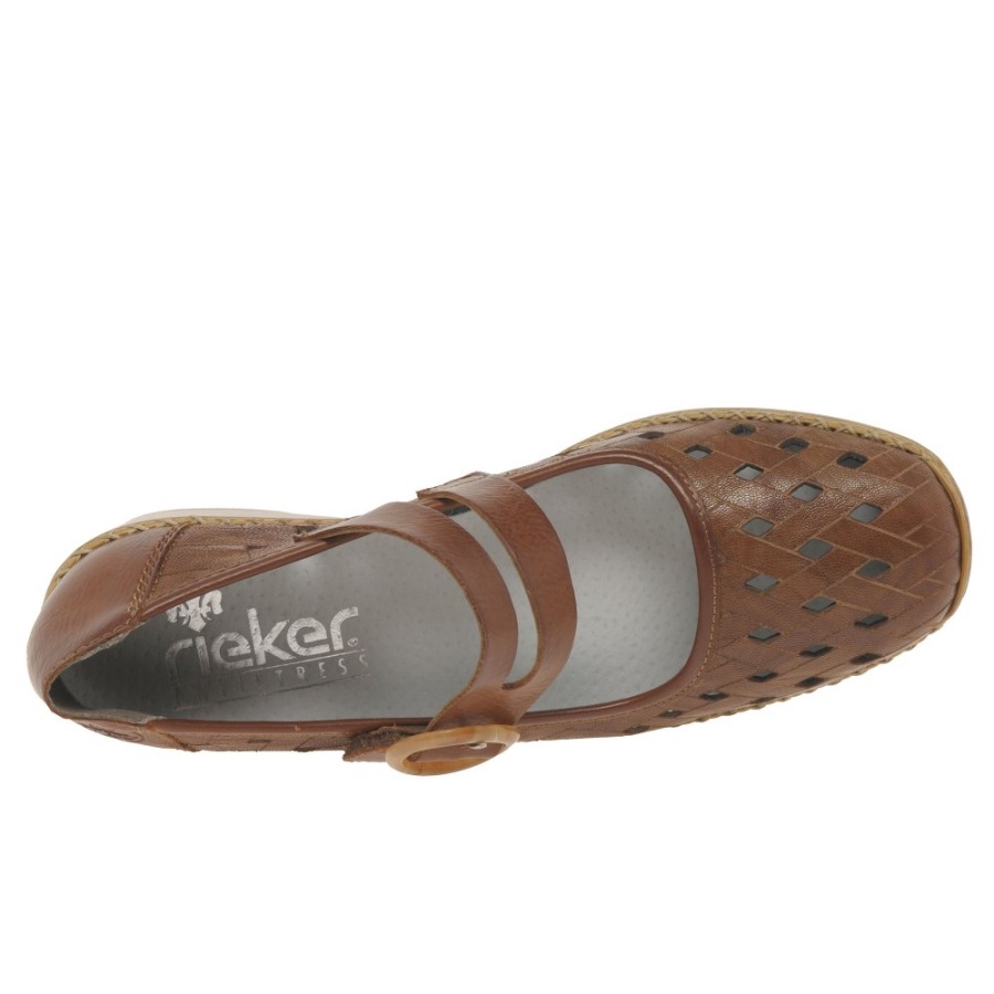 Rieker Deborah Naisten Mary Jane Kengät Cuoio