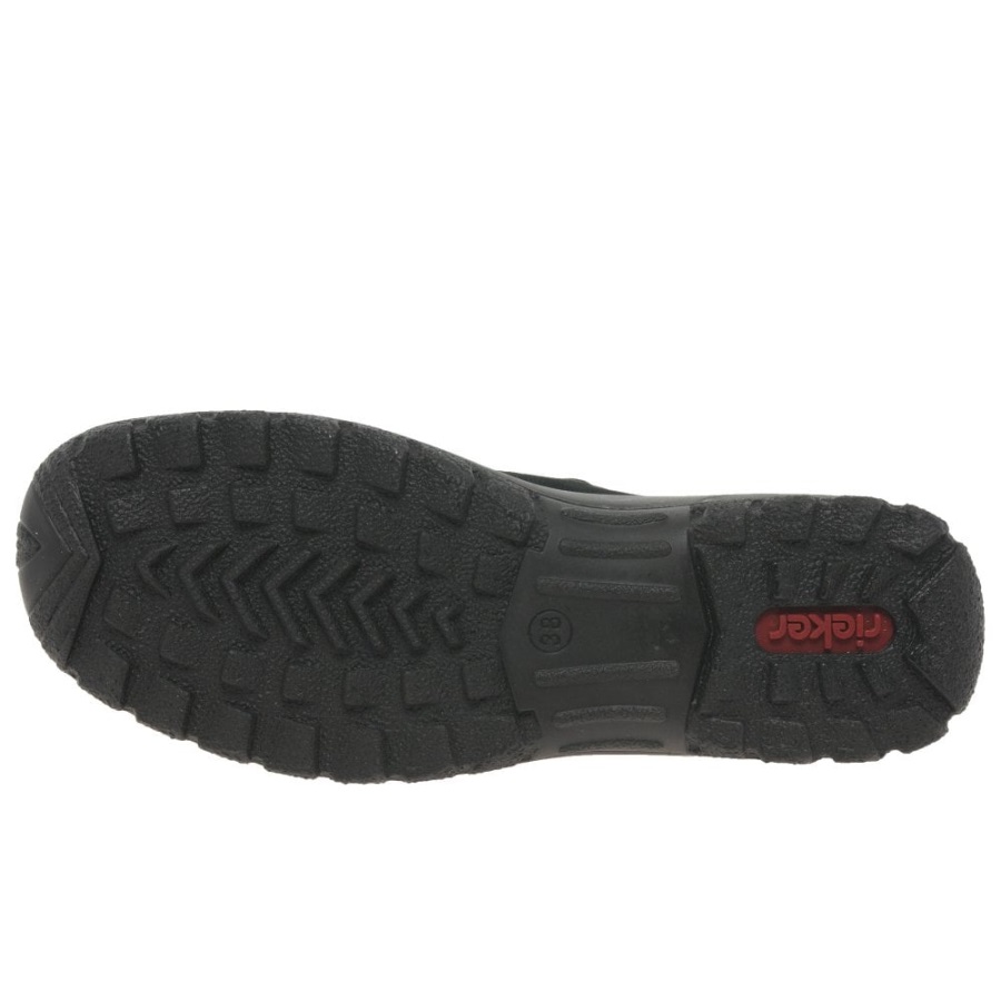 Rieker Elka Naisten Rento Slip On Kengät Musta