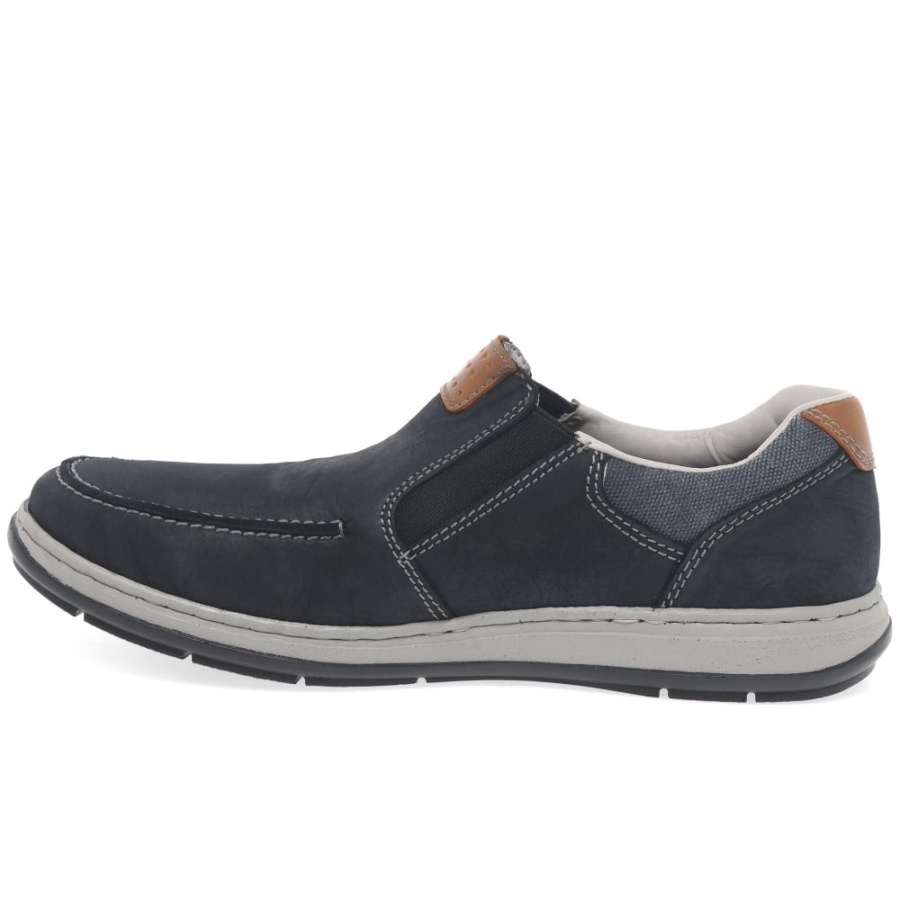 Rieker Patros Miesten Rento Slip On Kengät Nubuck