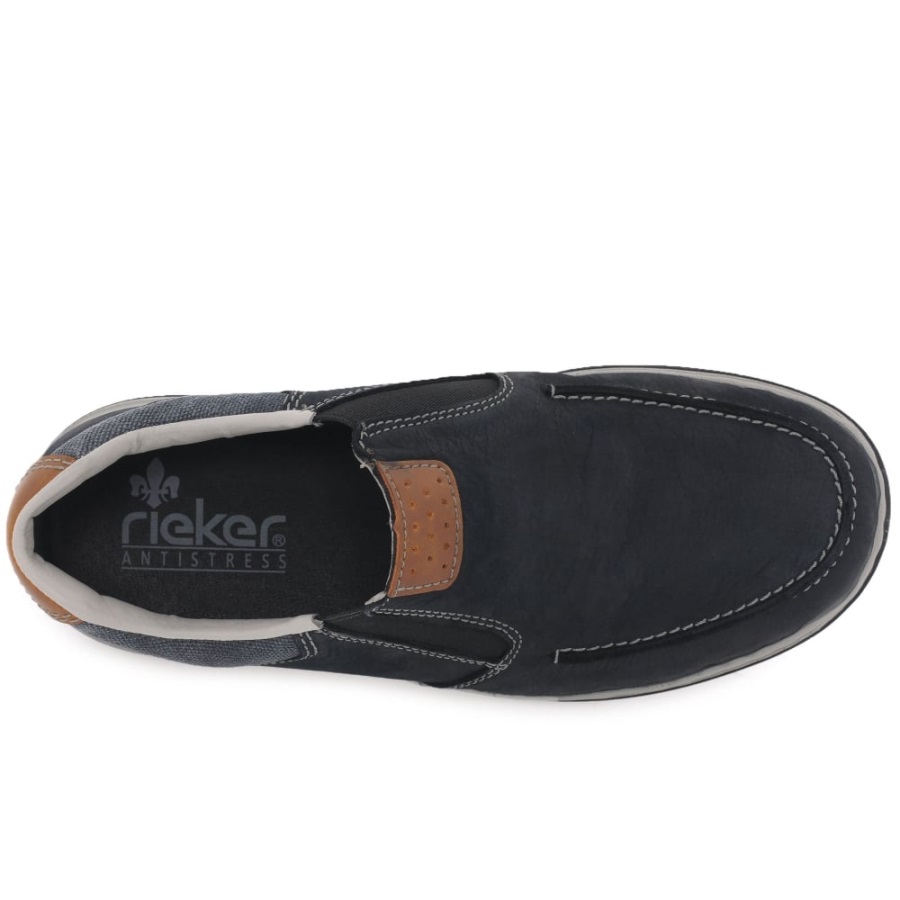 Rieker Patros Miesten Rento Slip On Kengät Nubuck