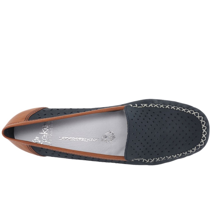 Rieker Peggy Naisten Rei'itetty Yksityiskohta Mokasiinit Nubuck