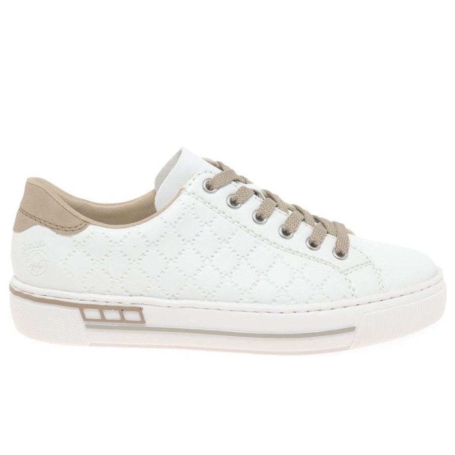 Rieker Quilt Naisten Tennarit Valkoiset