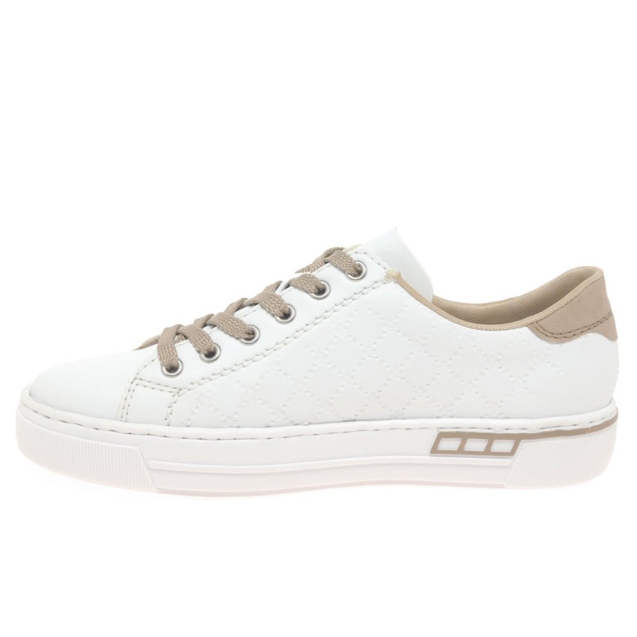 Rieker Quilt Naisten Tennarit Valkoiset