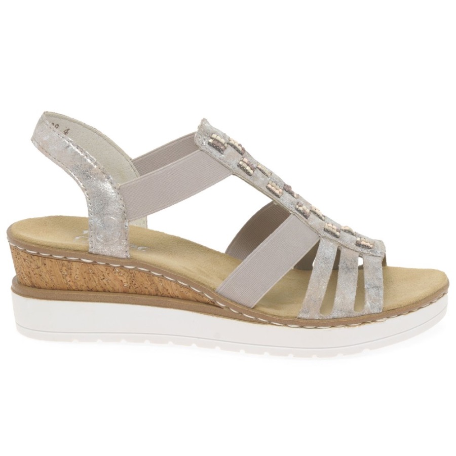 Rieker Sorella Naisten Wedge Heel Sandaalit Rose