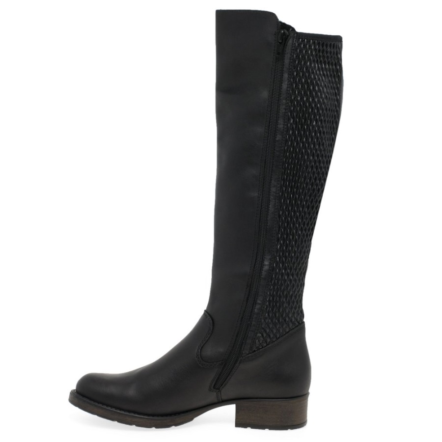 Rieker Utah Naisten Polvisaappaat Mustat