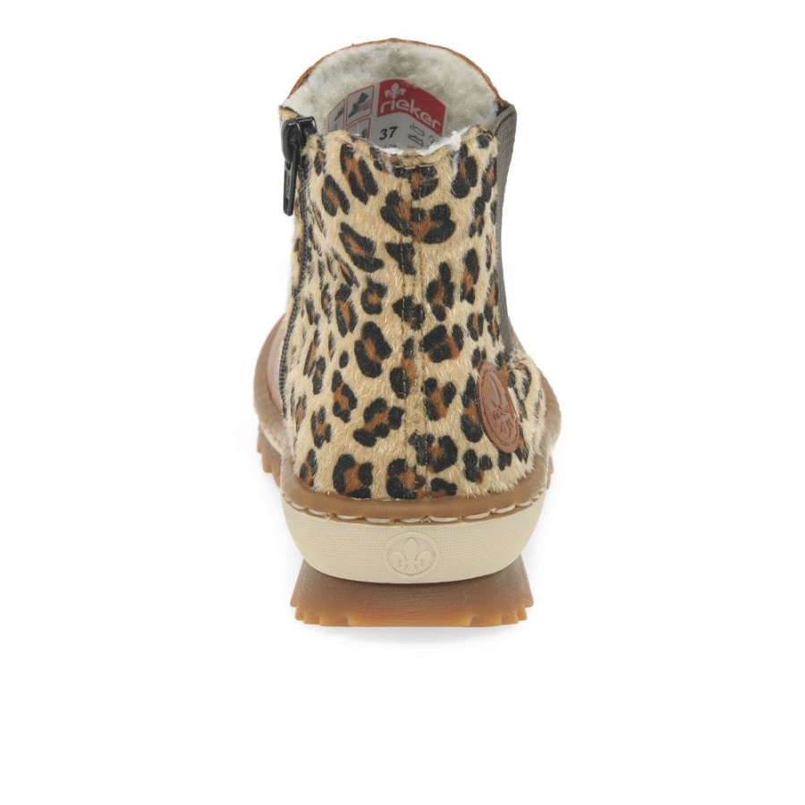 Rieker Weave Naisten Chelsea Saappaat Cayenne