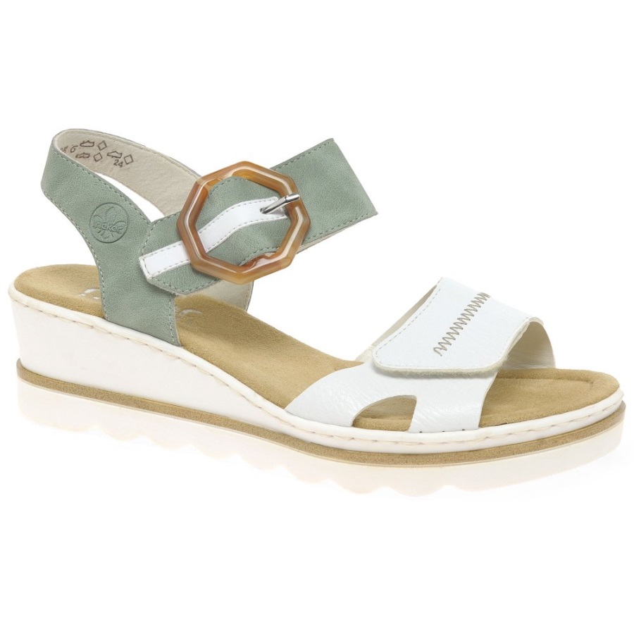 Valkoiset Rieker Jena Naisten Wedge Heel Sandaalit