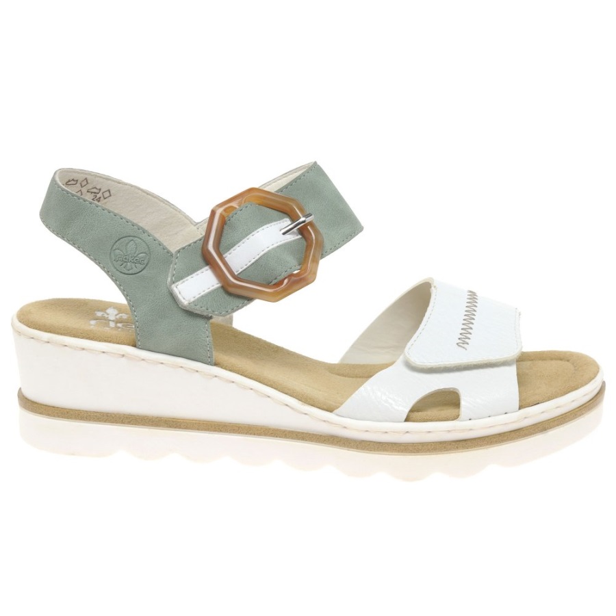 Valkoiset Rieker Jena Naisten Wedge Heel Sandaalit