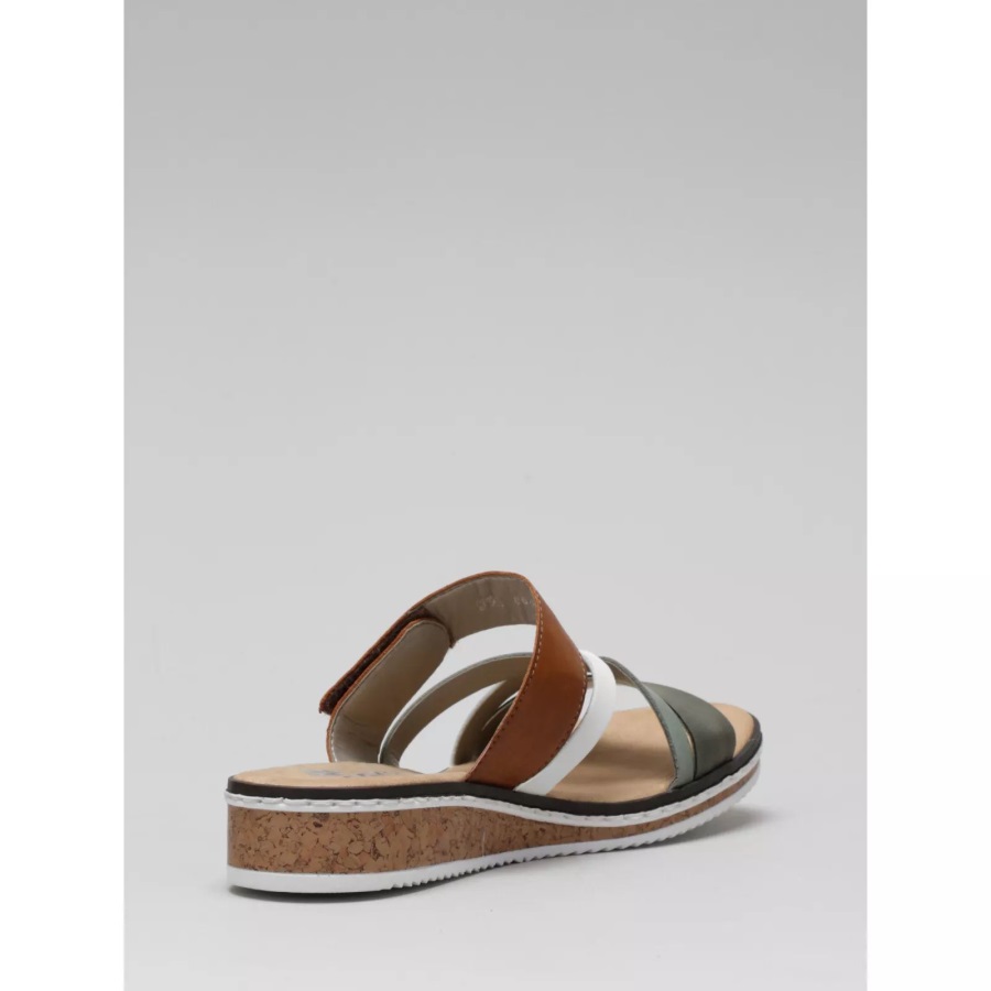 Vihreä Rieker Ranneke Muuli Sandaali