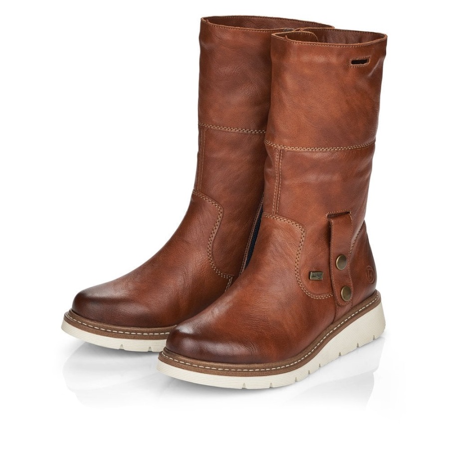 Rieker Remonte D3976 Naisten Saappaat Ruskeat