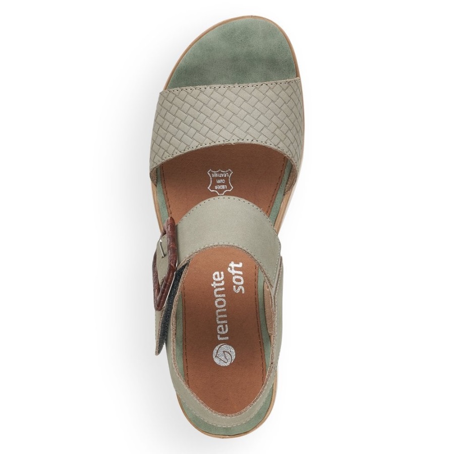 Rieker Remonte D6453 Naisten Sandaalit Vihreät