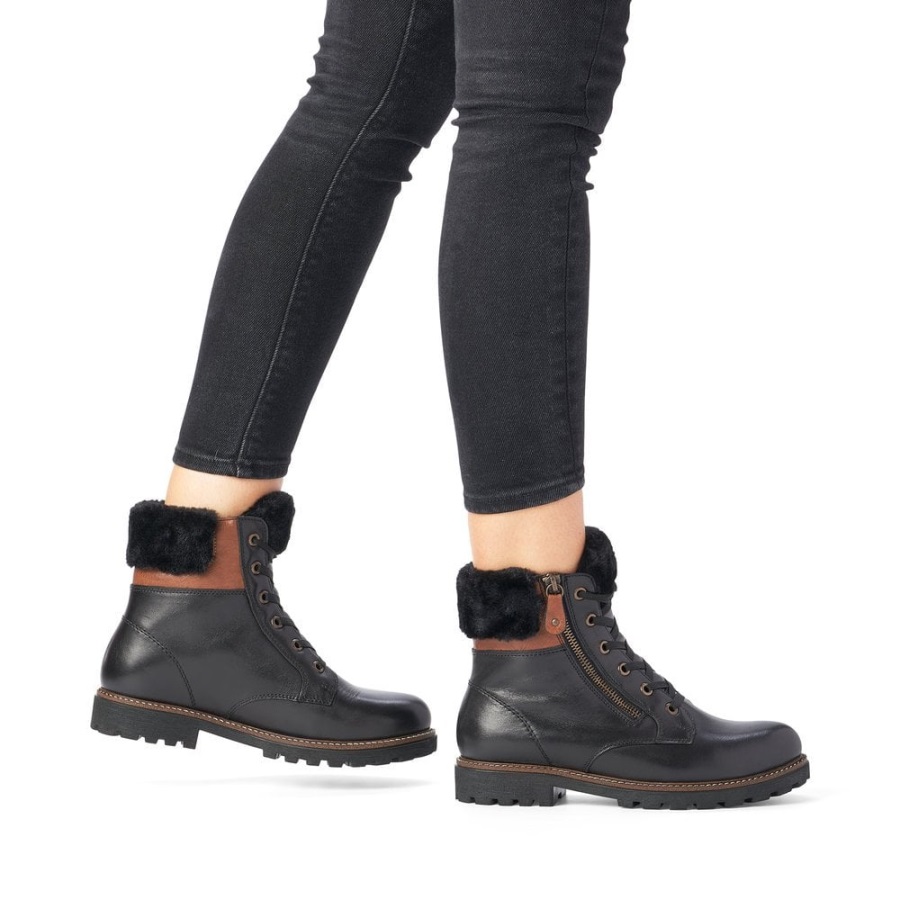 Rieker Remonte D8463 Naisten Mustat Saappaat