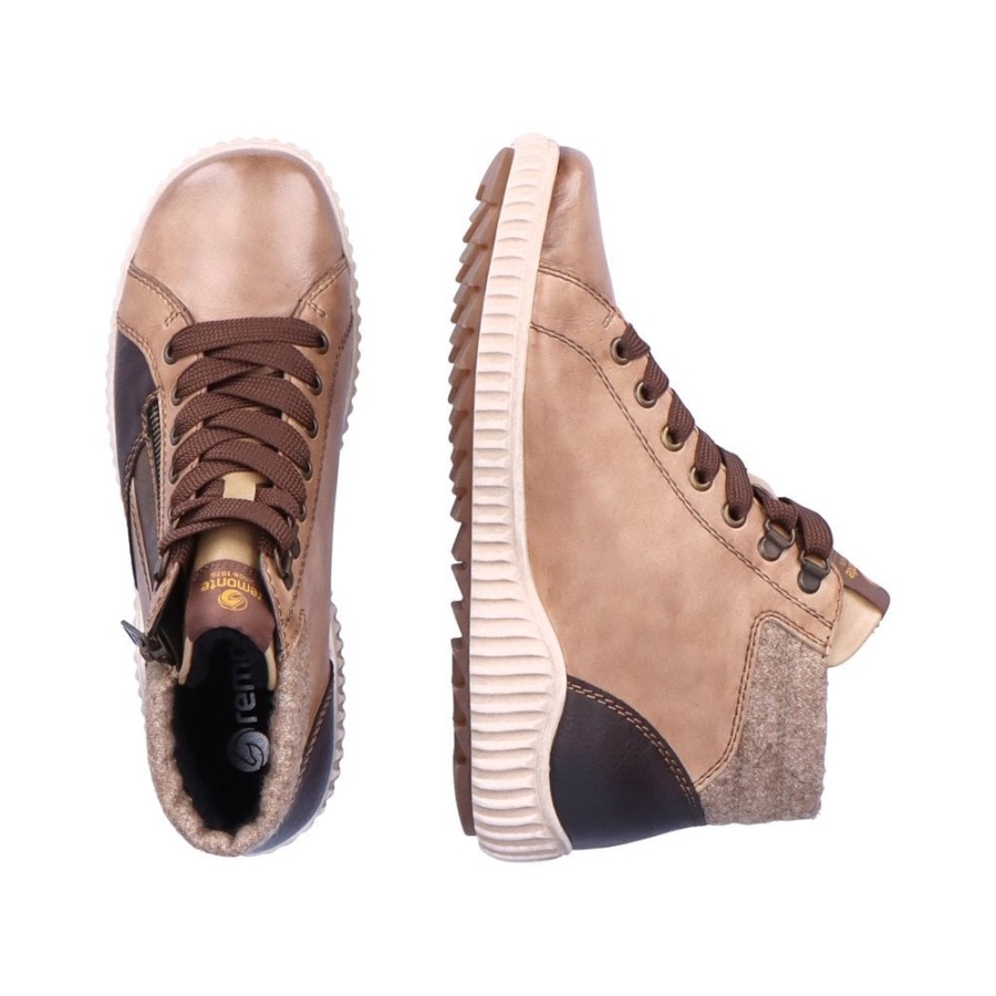 Rieker Remonte R8271 Naisten Saappaat Ruskeat