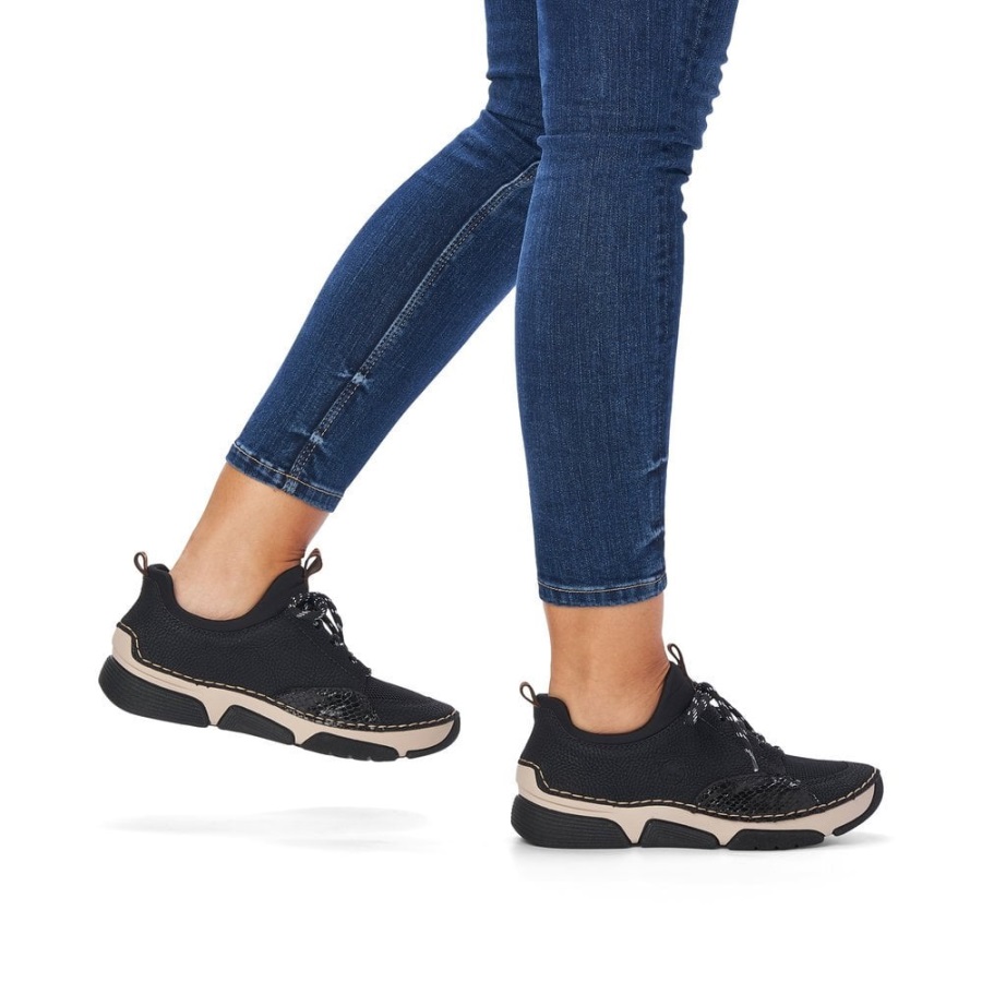 Rieker 45913 Naisten Vapaa-ajan Kengät Mustat
