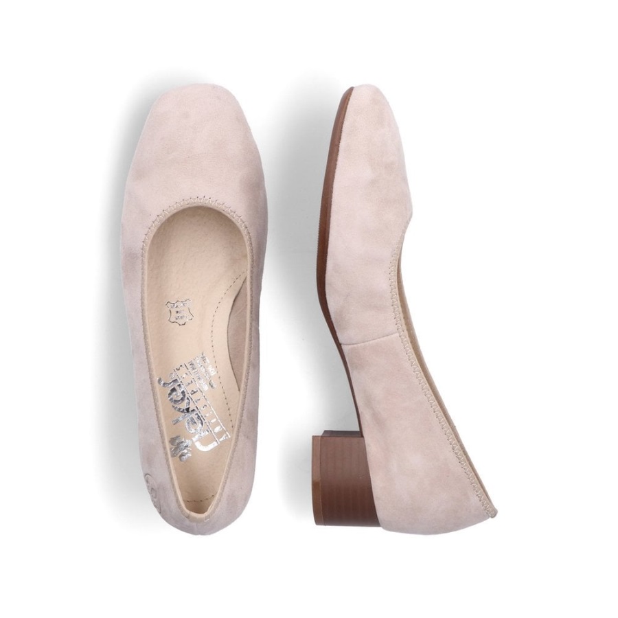 Rieker 49260 Naisten Slip-on Kengät Beige