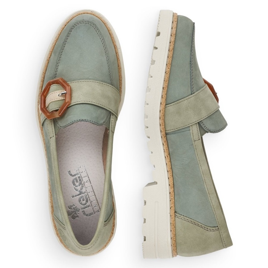 Rieker 54864 Naisten Kengät Vihreät