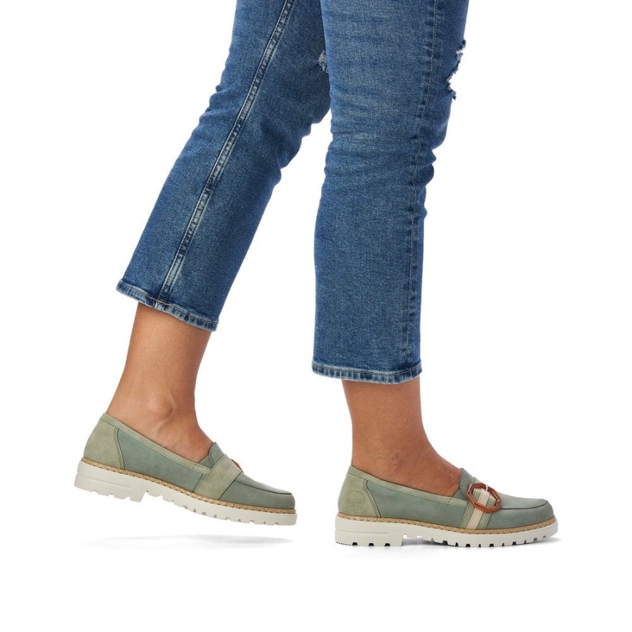 Rieker 54864 Naisten Kengät Vihreät