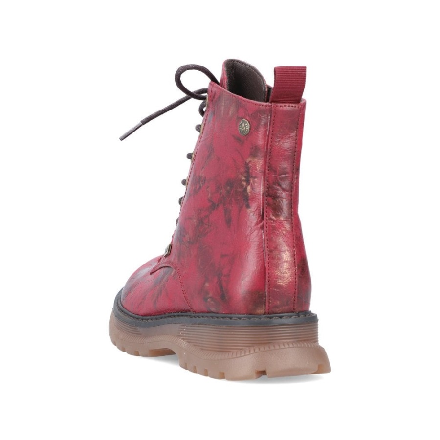 Rieker 92810 Naisten Saappaat Punaiset