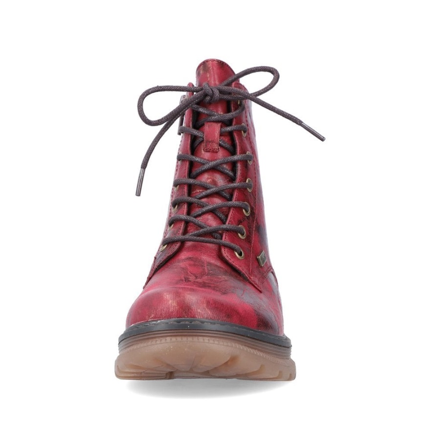 Rieker 92810 Naisten Saappaat Punaiset