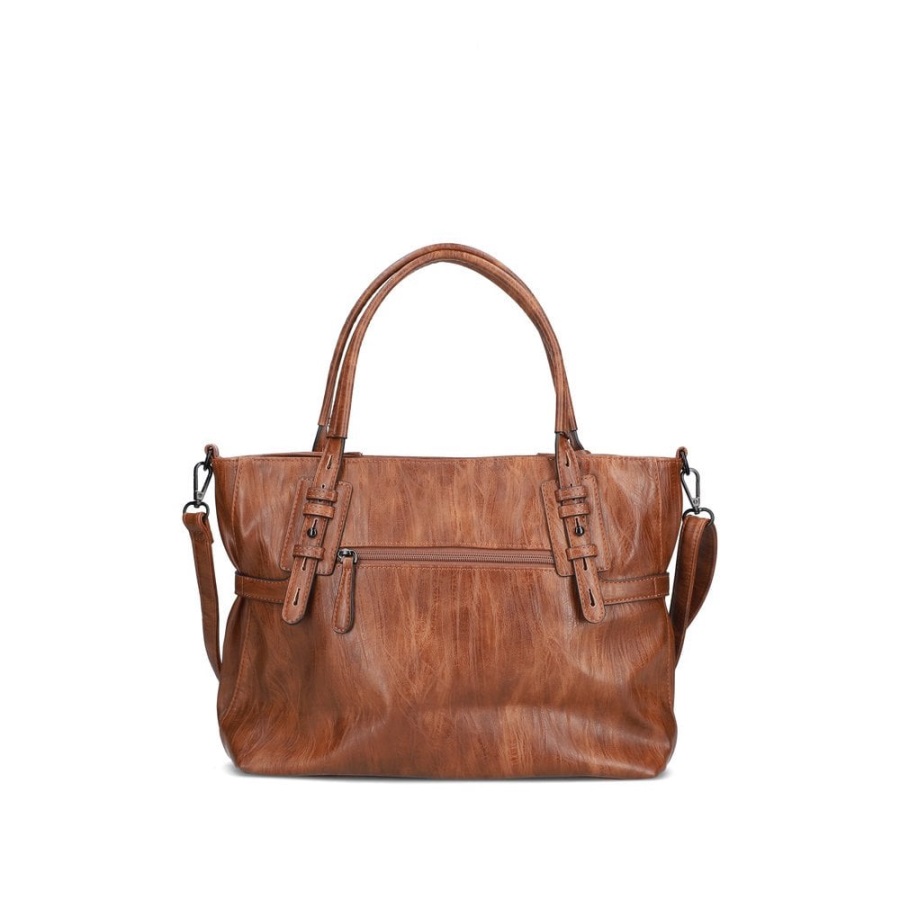 Rieker H1083-22 Naisten Ruskea Vetoketjullinen Käsilaukku Ruskea