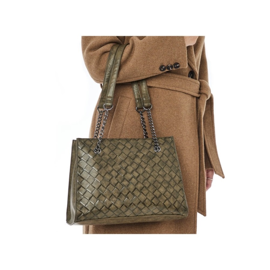 Rieker H1336-54 Naisten Vihreä Vetoketjullinen Käsilaukku Vihreä