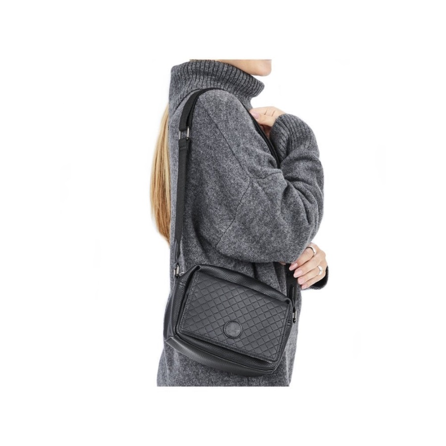 Rieker H1455-00 Naisten Musta Vetoketjullinen Käsilaukku Musta