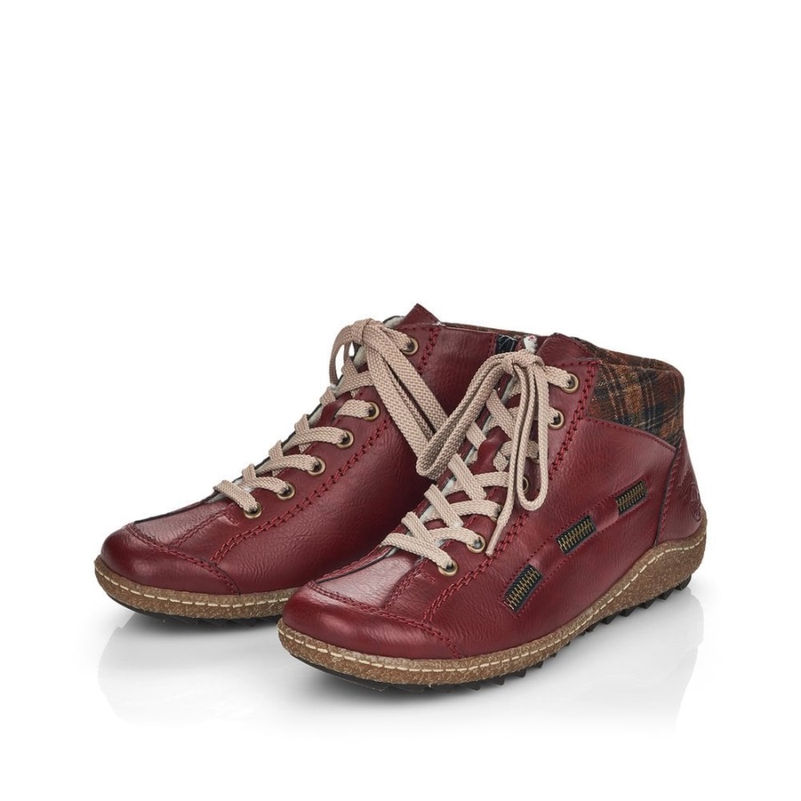 Rieker L7543 Naisten Nilkkurit Punaiset