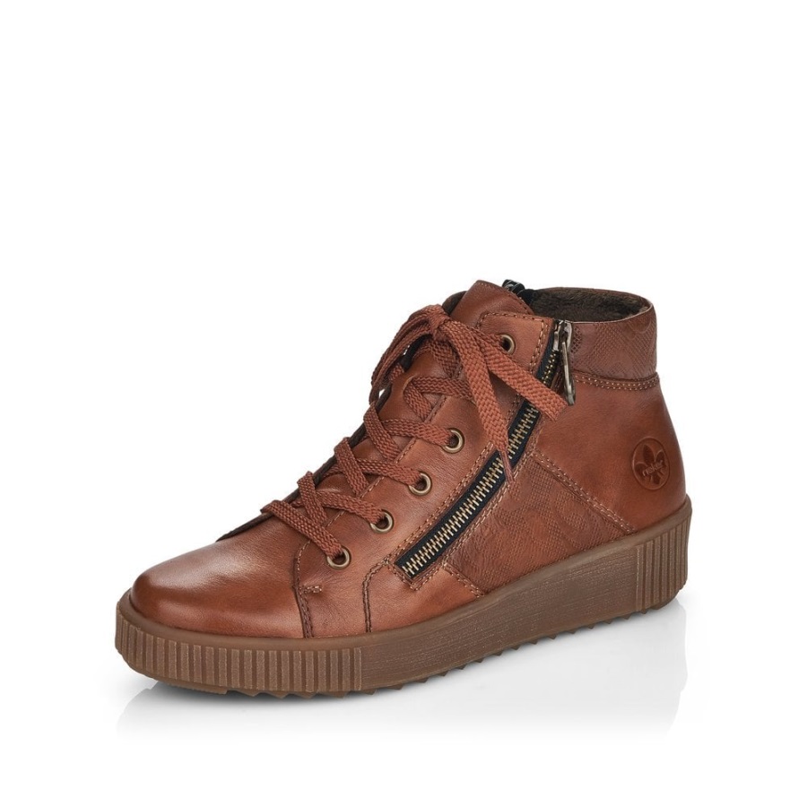 Rieker M6434 Naisten Ruskeat Saappaat