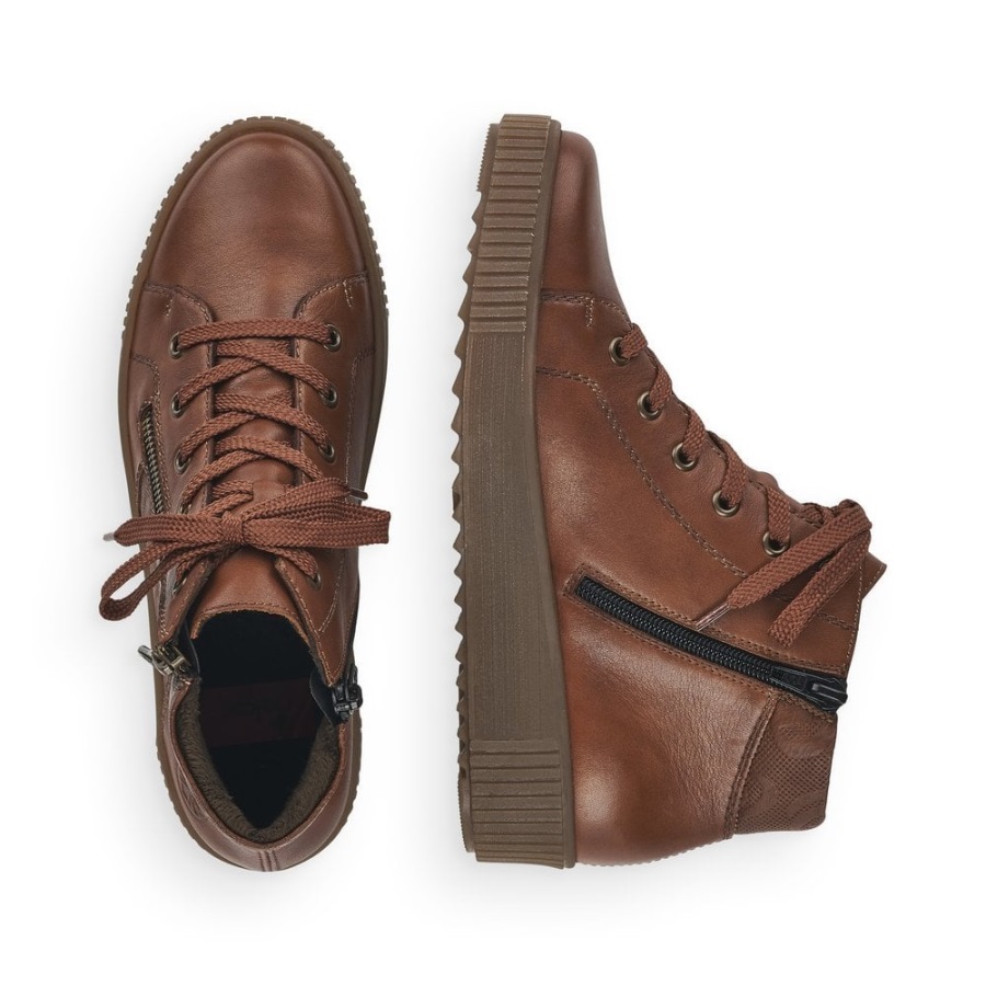 Rieker M6434 Naisten Ruskeat Saappaat