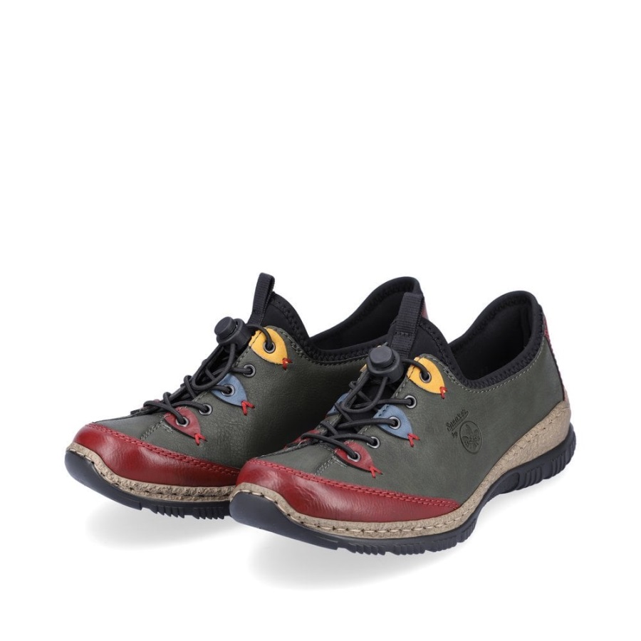 Rieker N3271 Naisten Kengät Vihreät