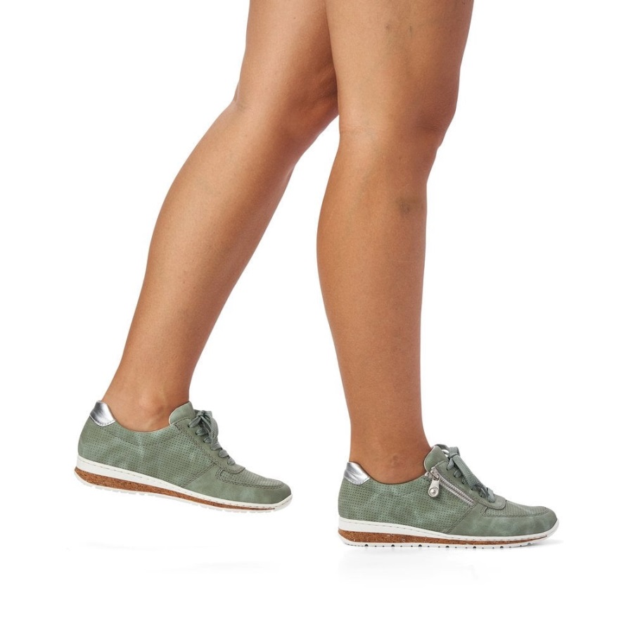 Rieker N5127 Naisten Kengät Vihreät