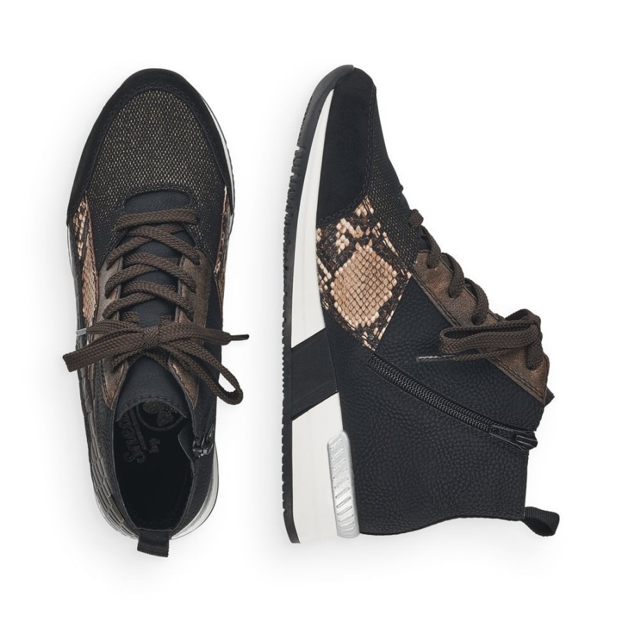 Rieker N7610 Naisten Mustat Saappaat