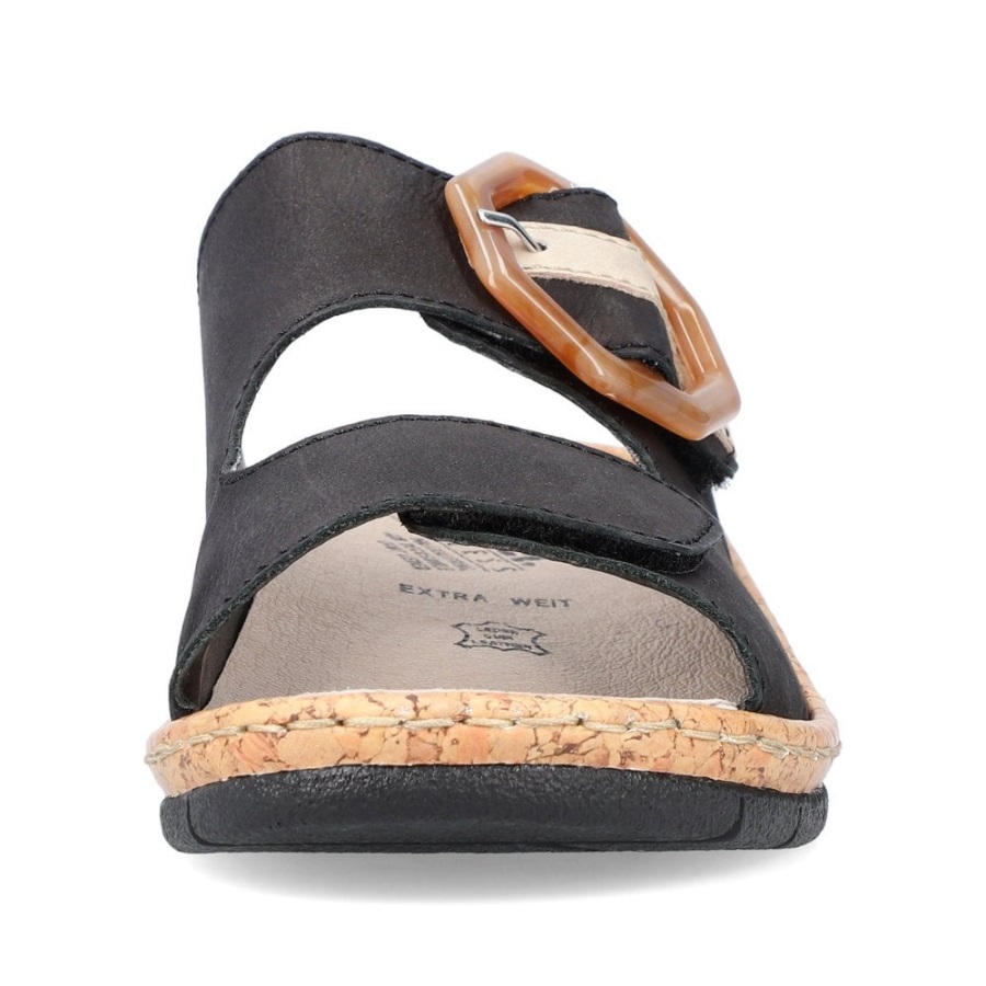 Rieker V7150 Naisten Sandaalit Mustat