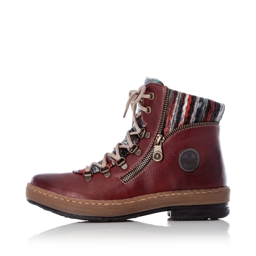Rieker Z6741 Naisten Saappaat Punaiset