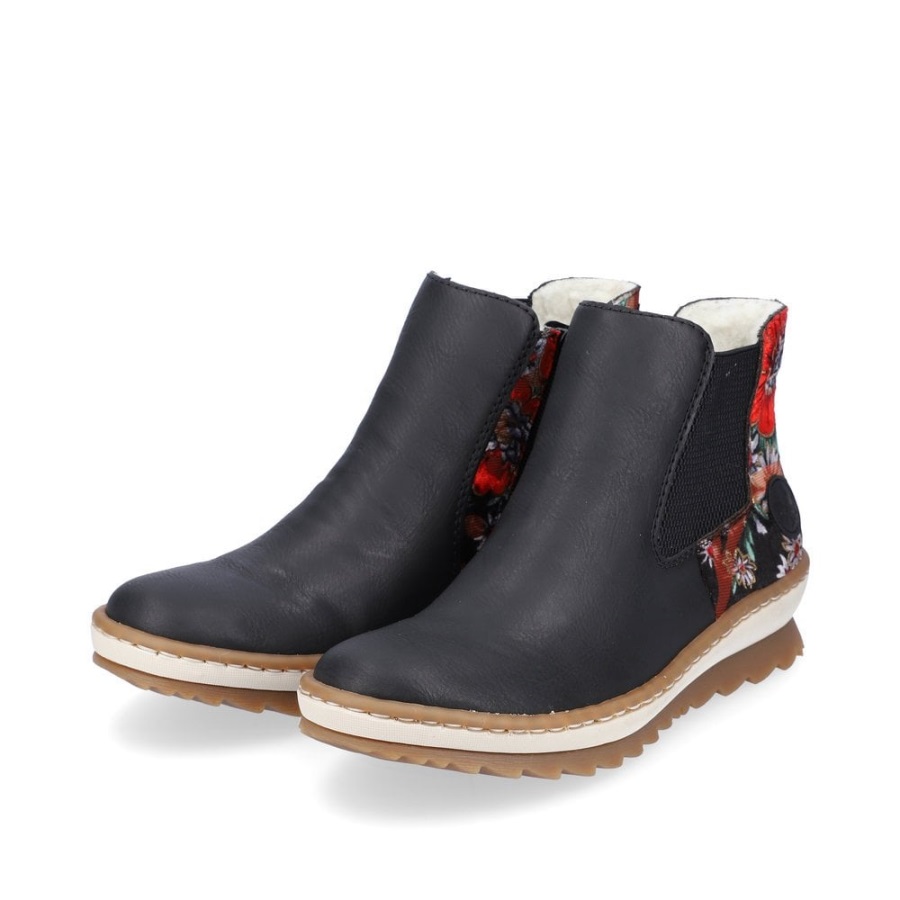 Rieker Z8689 Naisten Nilkkurit Mustat