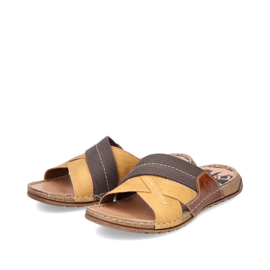 Keltaiset Rieker 21995 Miesten Sandaalit