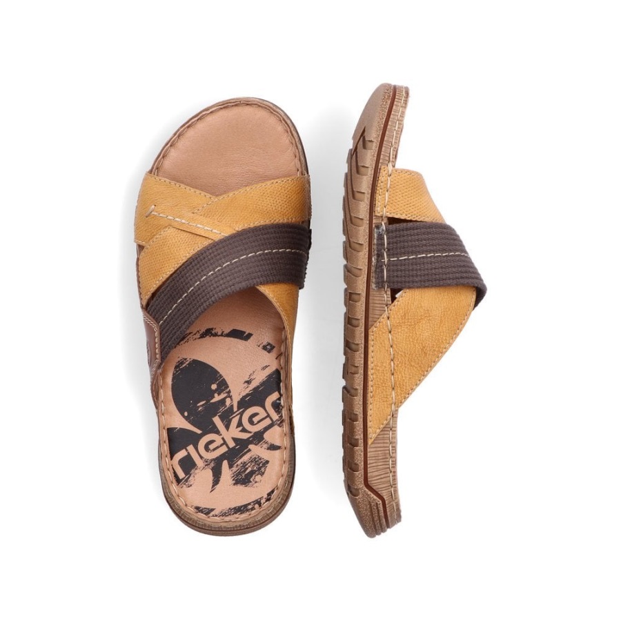 Keltaiset Rieker 21995 Miesten Sandaalit