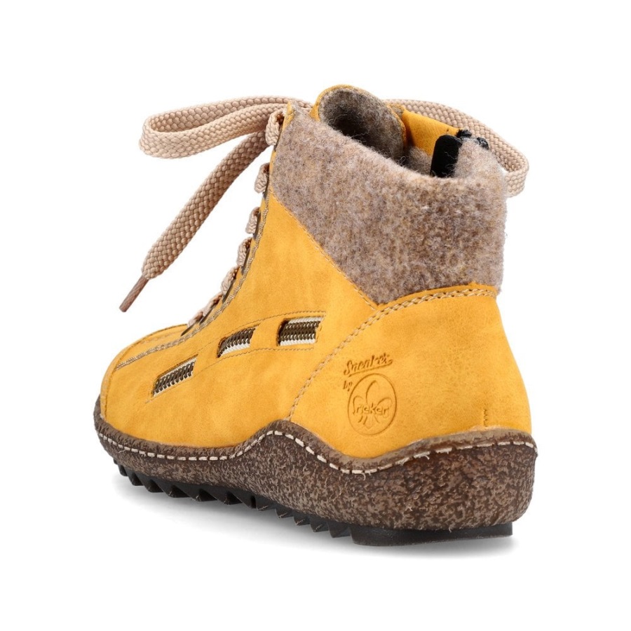 Keltaiset Rieker L7543 Naisten Nilkkurit