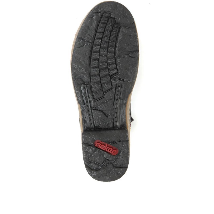 Rieker Mustat Kontrastiset Nilkkurit