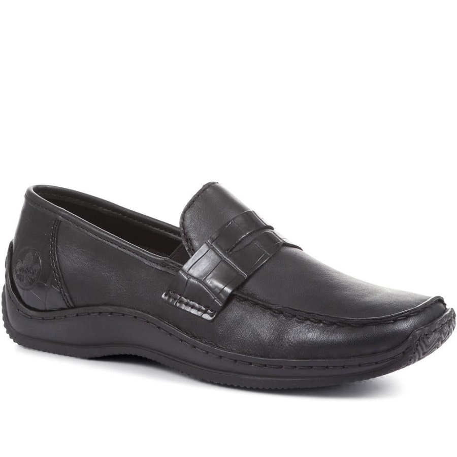 Rieker Suomi Black Penny Loafers