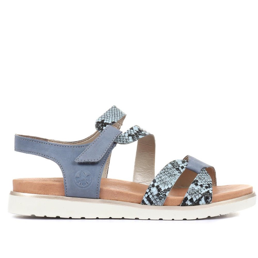 Rieker Siniset Olkaimet Tasaiset Sandaalit