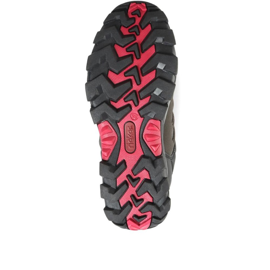 Rieker Harmaa-mustat Vedenpitävät Kävelykengät