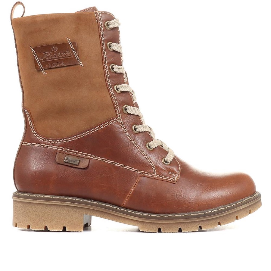 Rieker Suomi Nauhalliset Saappaat Ruskeat