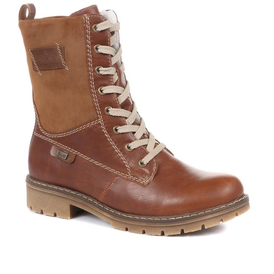 Rieker Suomi Nauhalliset Saappaat Ruskeat