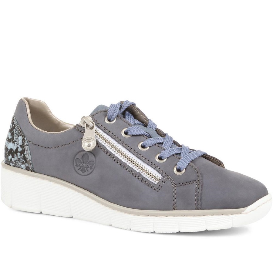 Rieker Nauhalliset Kiilalenkkarit Denim