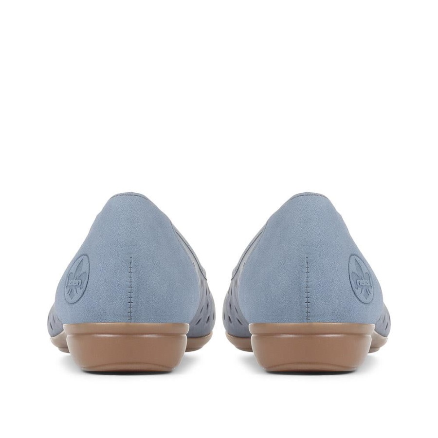 Rieker Slip-on Balettipumput Denim