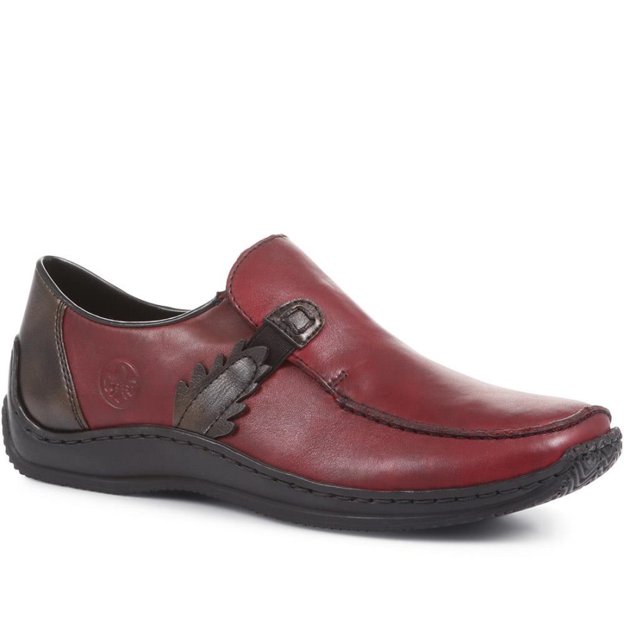 Rieker Suomi Slip-on Shoes Burgundy