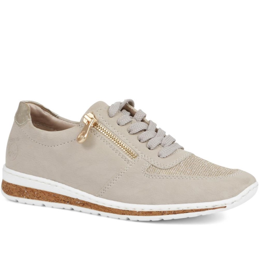 Rieker Naisten Nauhakengät Beige-kultaiset