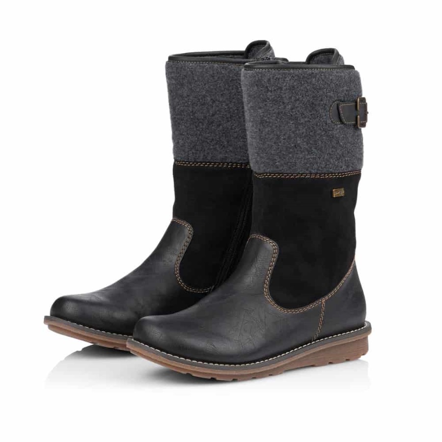 Rieker Hiihtohissi |r1075-02 Musta